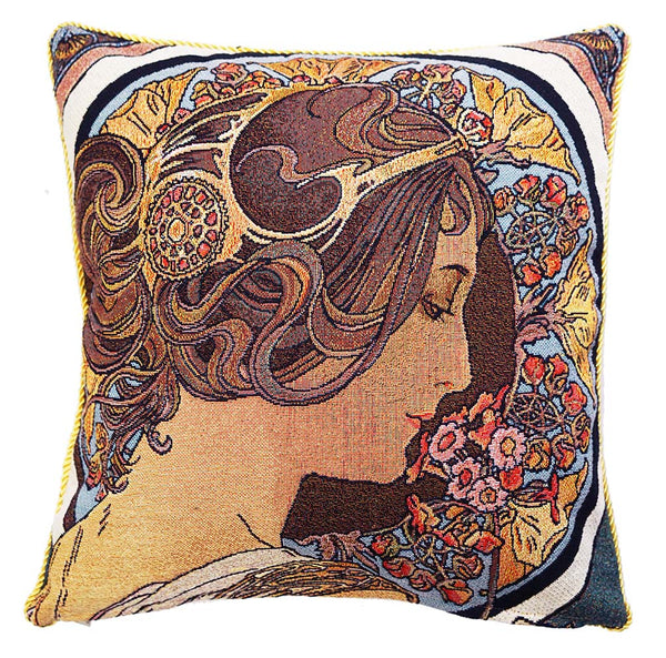 Alphonse Mucha Daydream/Reverie - Cushion Cover | Signare Tapestry