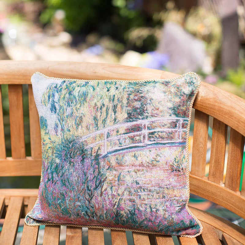 Monet Japanese Bridge - Cushion Cover Art 45cm*45cm
