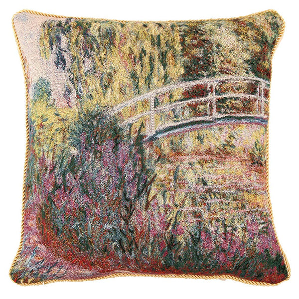Monet Japanese Bridge - Cushion Cover Art 45cm*45cm