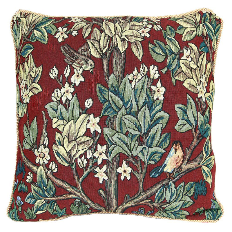 William Morris Tree of Life Red - Cushion Cover Art 45cm*45cm