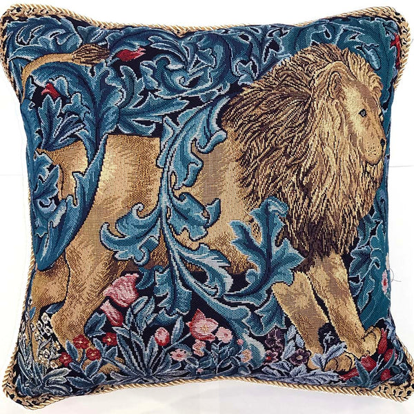 William Morris The Lion Cushion Cover Signaretapestry Signare Tapestry