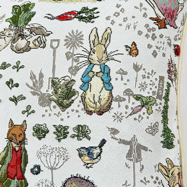 Beatrix Potter Decor Pillow Benjamin Bunny Peter Rabbit Cross