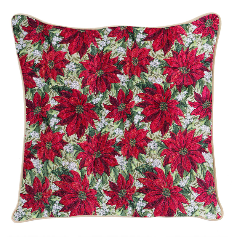 Christmas Poinsettias - Cushion Cover 45cm*45cm