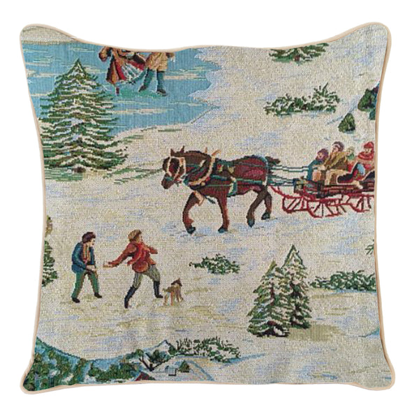 Christmas Sleigh - Cushion Cover 45cm*45cm