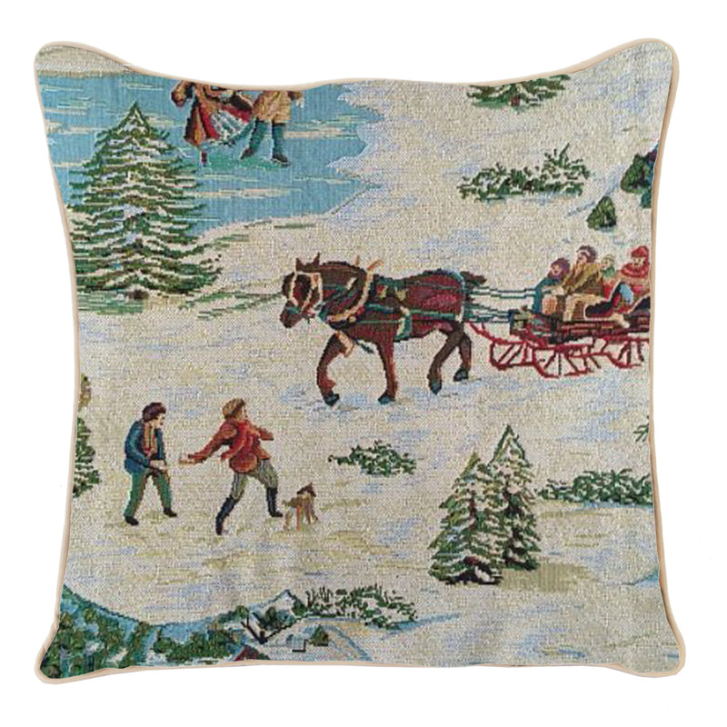 Christmas Sleigh - Cushion Cover 45cm*45cm
