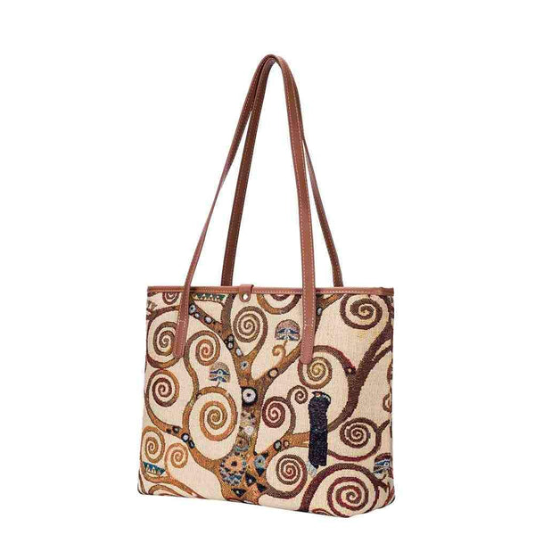 Gustav Klimt Tree of Life - College Bag