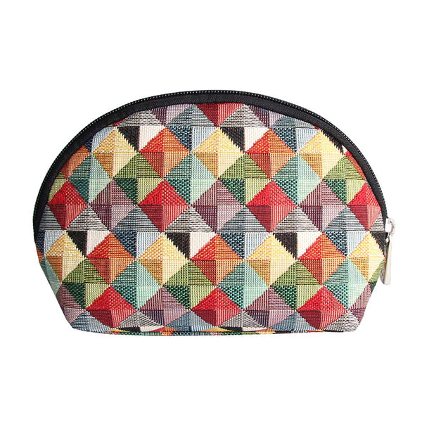Multi Coloured Triangle - Cosmetic Bag