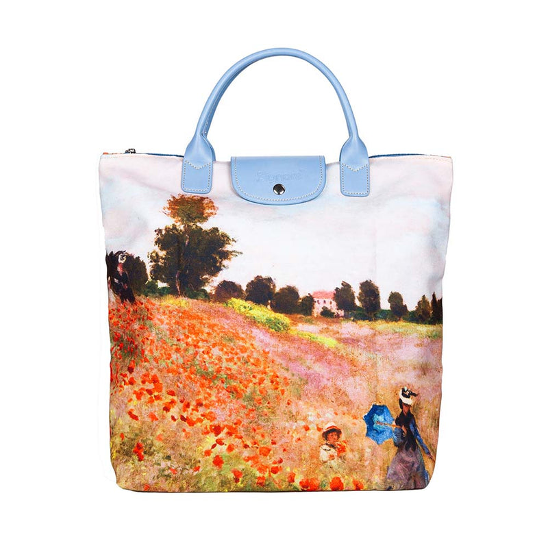 Monet The Poppy Field - Art Foldaway Bag