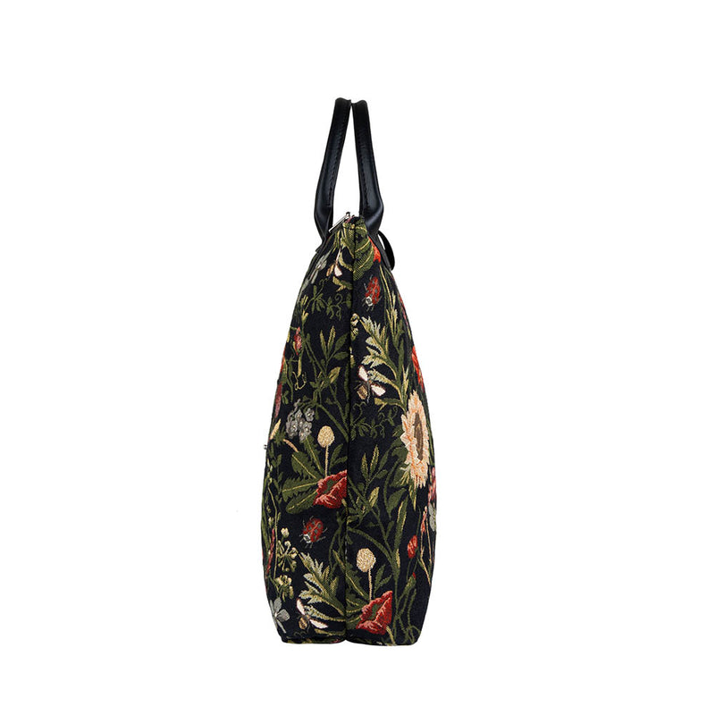 Morning Garden Black - Foldaway Bag