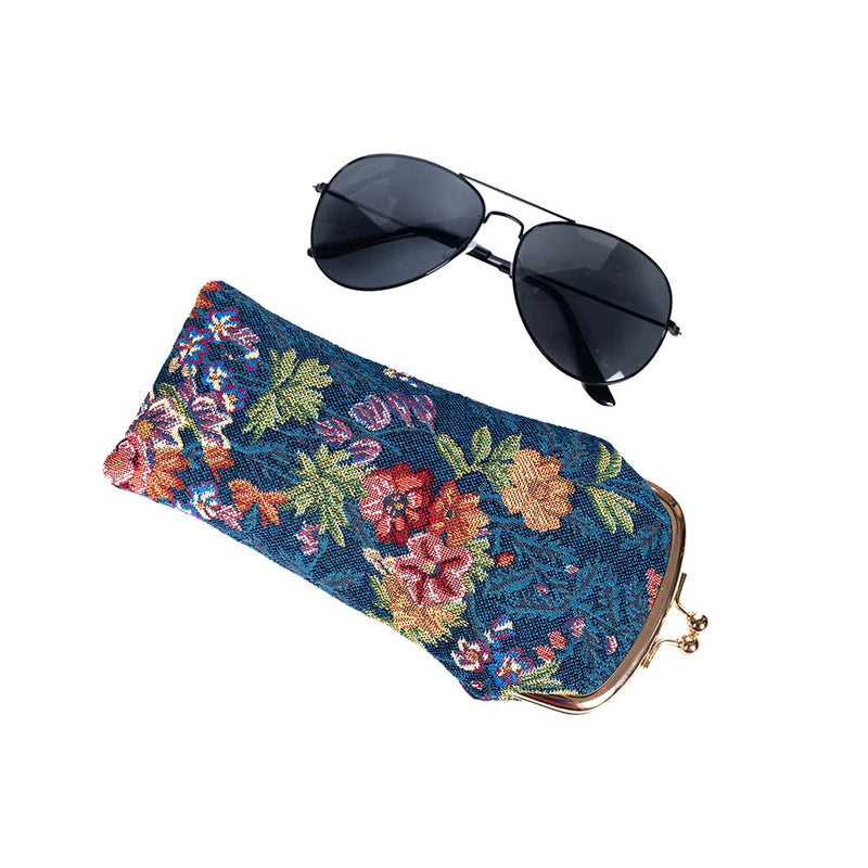 V&A Licensed Flower Meadow Blue - Glasses Pouch