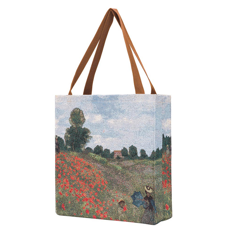 Monet Poppy Field - Gusset Bag