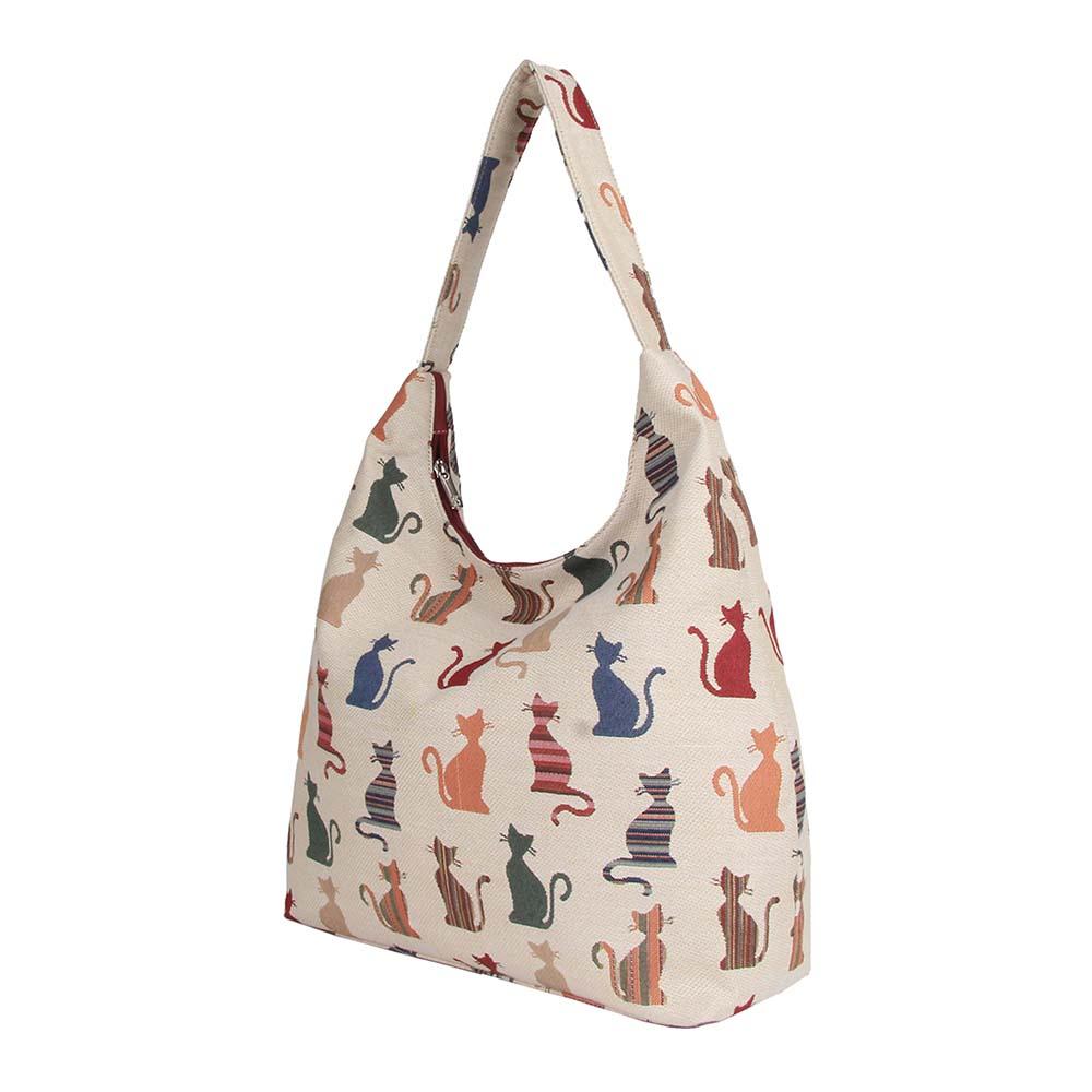 Tapestry Cheeky Cat Hobo Bag | Signaretapestry.com – Signare Tapestry