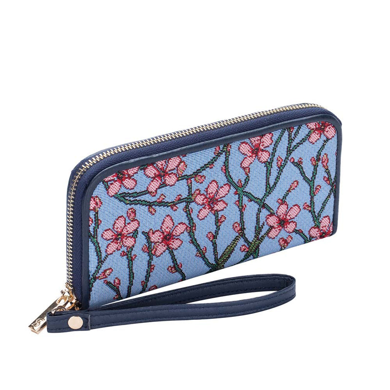 V&A Licensed Almond Blossom and Swallow - Long Zip Purse