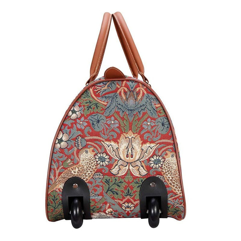 William Morris Strawberry Thief Red - Pull Holdall