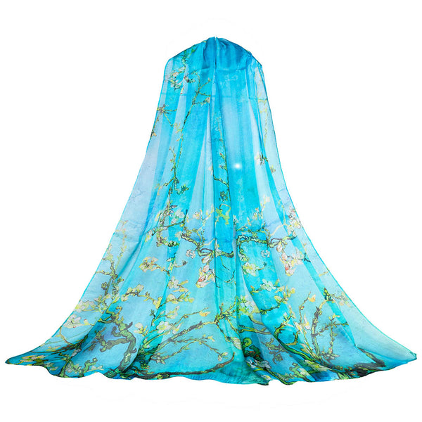 Van Gogh Almond Blossom - 100% Pure Silk Scarf