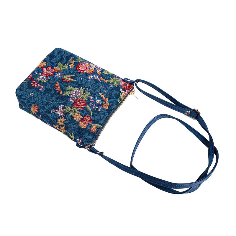 V&A Licensed Flower Meadow Blue - Sling Bag