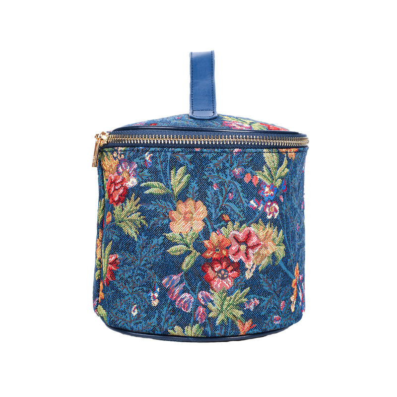 V&A Licensed Flower Meadow Blue - Toiletry Bag