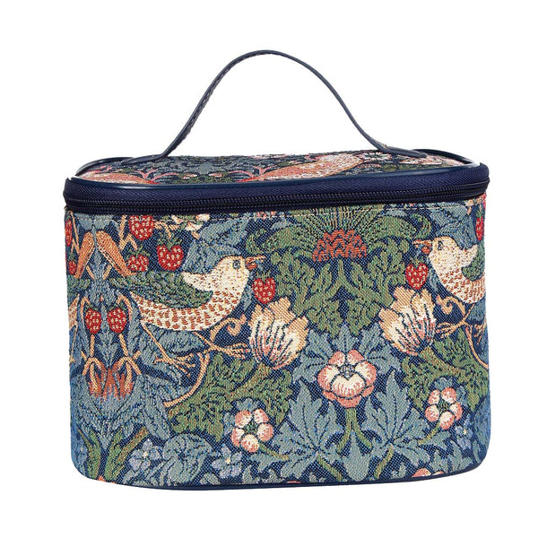 William Morris, Strawberry Thief Blue Makeup Bag