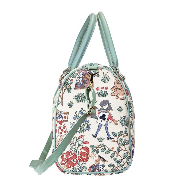 Alice in Wonderland - Travel Bag Side View | Signare Tapestry