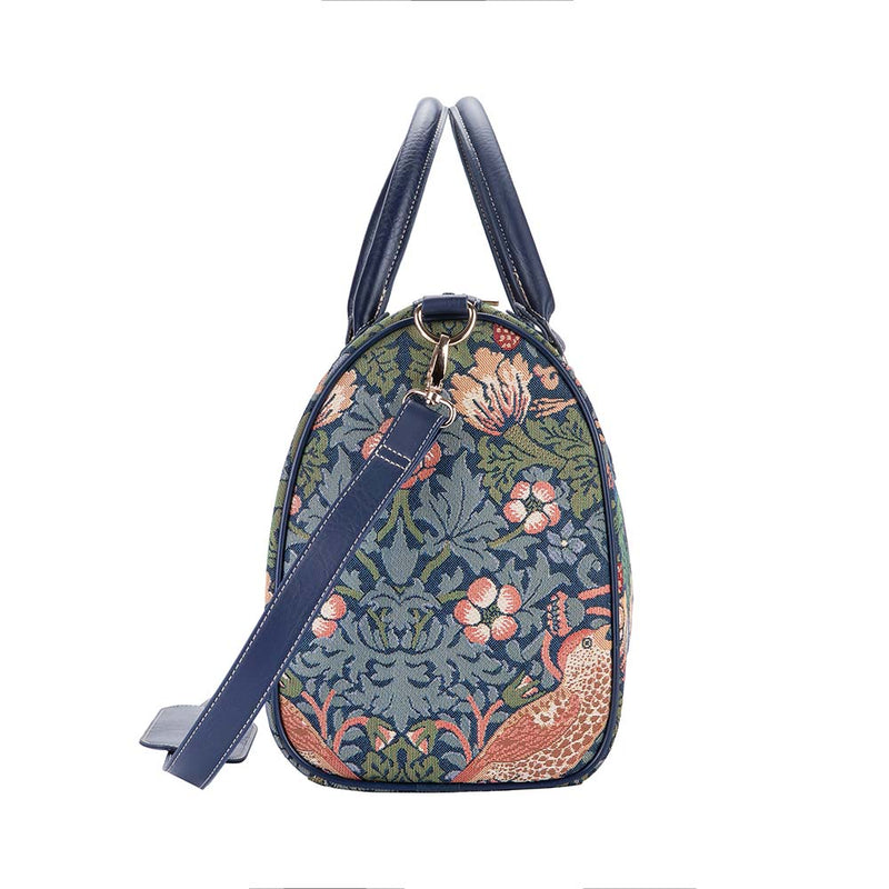 William Morris Strawberry Thief Blue - Travel Bag