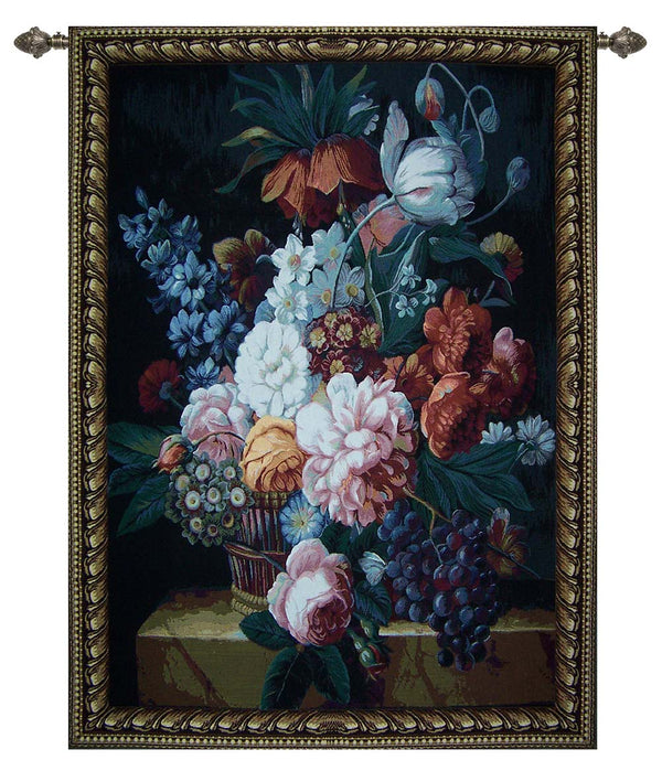 flower and grape good quality tapestry 