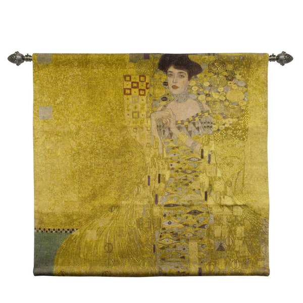Tapisserie Murale Gustav Klimt The Woman - 40x40cm - Fabriquée En Italie