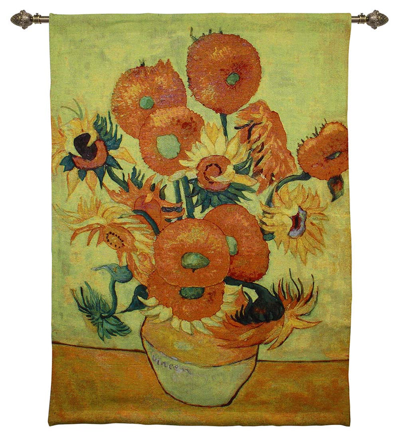 van gogh sunflowers tapestry