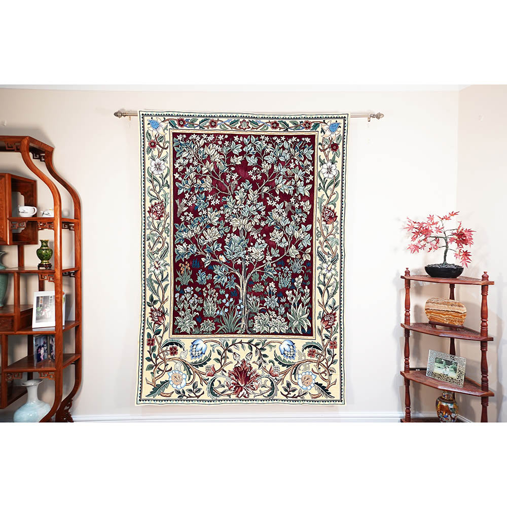 Wall Tapestry-Morris Tree of Life Red | Signaretapestry.com – Signare ...
