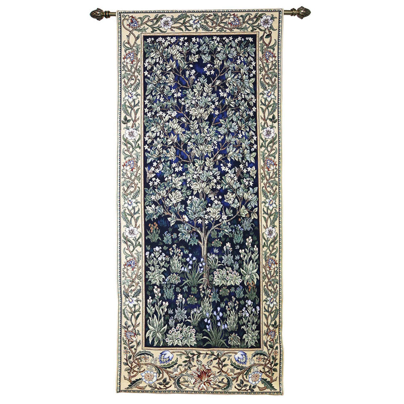 William Morris Tree of Life Blue - Wall Hanging in 3 sizes